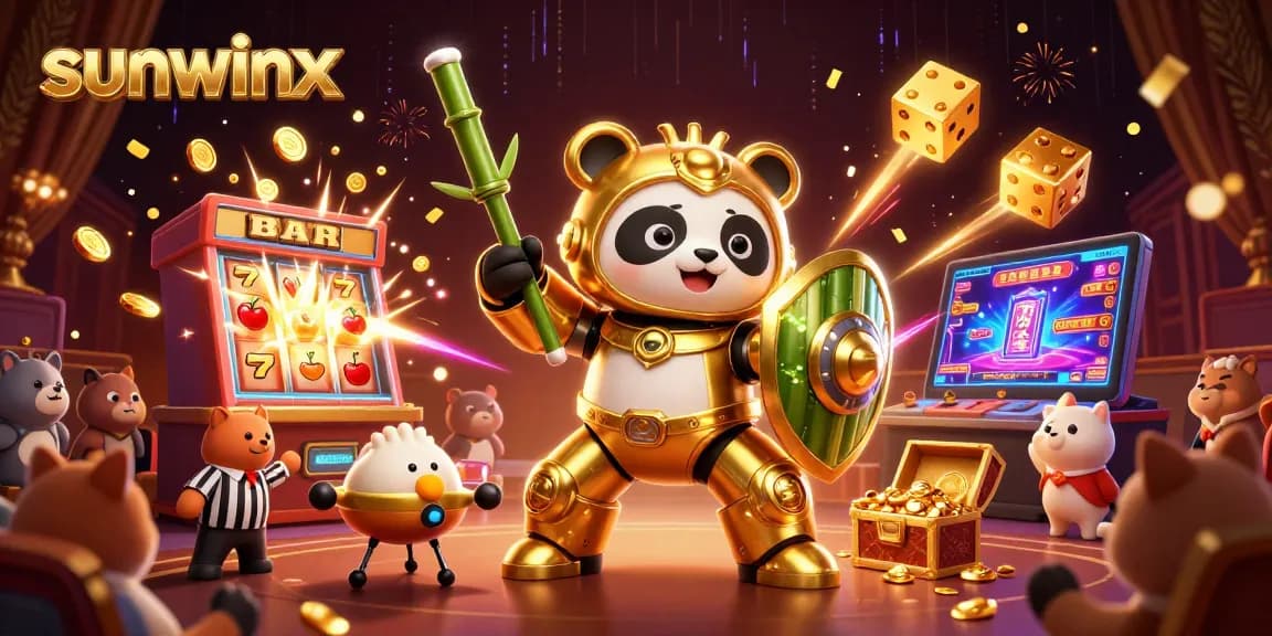 Engage with sunwinx through an exciting 3D casino scene featuring dynamic characters and game elements.