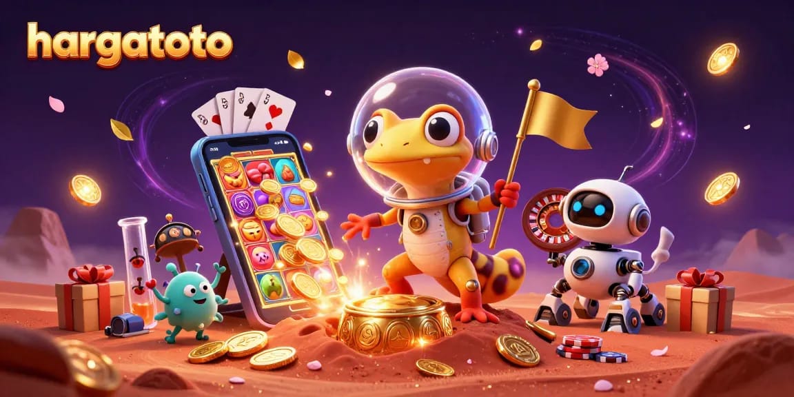 Try your luck with hargatoto in a vibrant casino scene bringing excitement and joy!