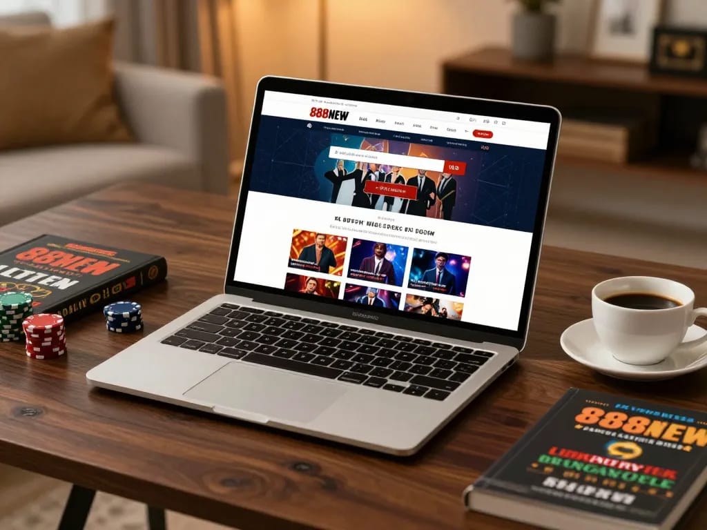 Play slot games on 888NEW's user-friendly platform in a cozy home setting.