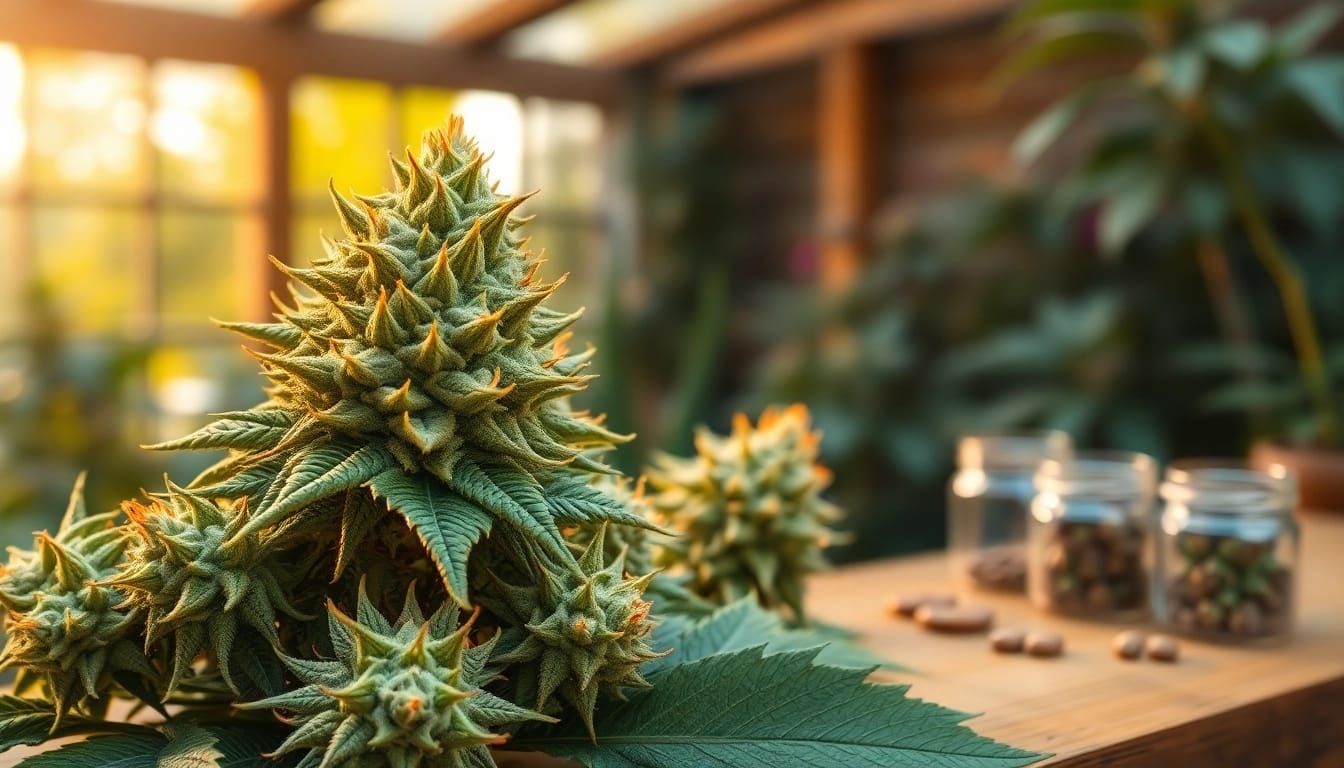 Admire the gmo cookies strain with vibrant colors and texture, highlighting its unique appearance.