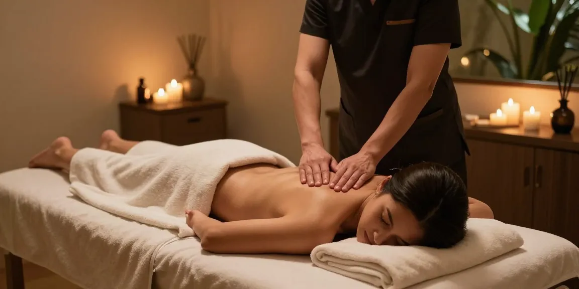 Experience a rejuvenating 스웨디시 massage therapy session in a calming spa setting.