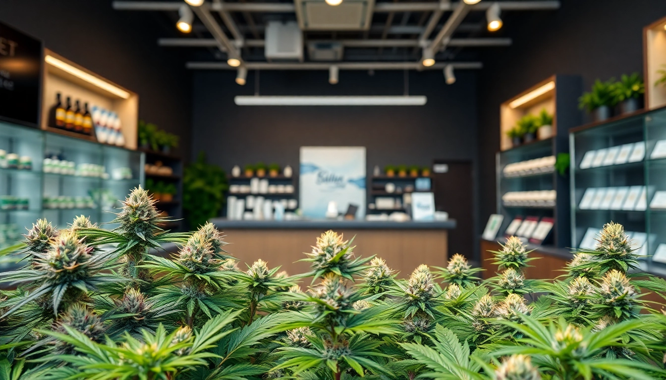 Find out where to buy weed legally in a professional cannabis dispensary featuring vibrant strains.