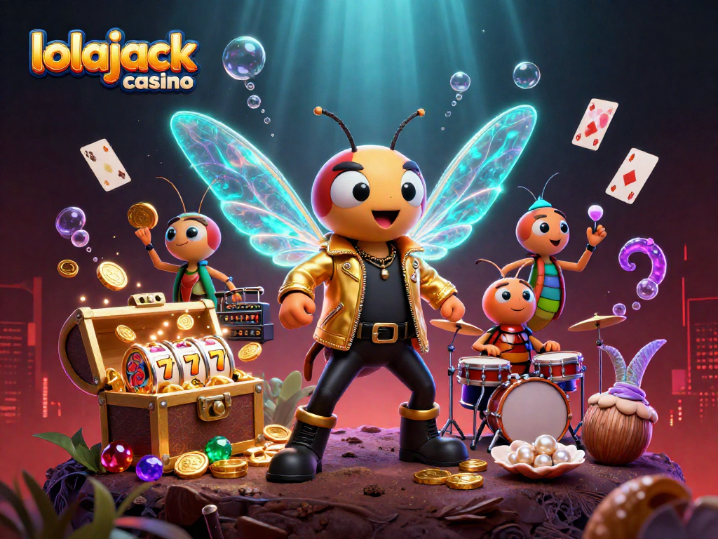 Experience thrilling gameplay at lolajack casino with vibrant characters and exciting casino elements.