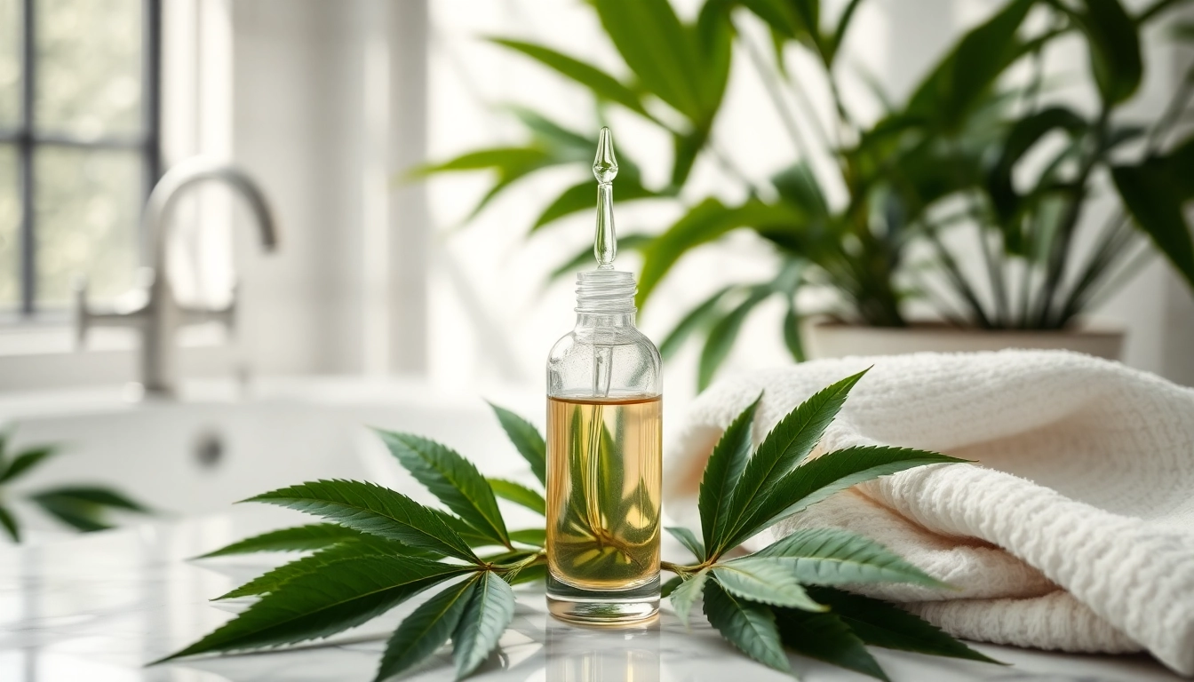 Apply CBD oil for skin to hydrate and promote a healthy glow.