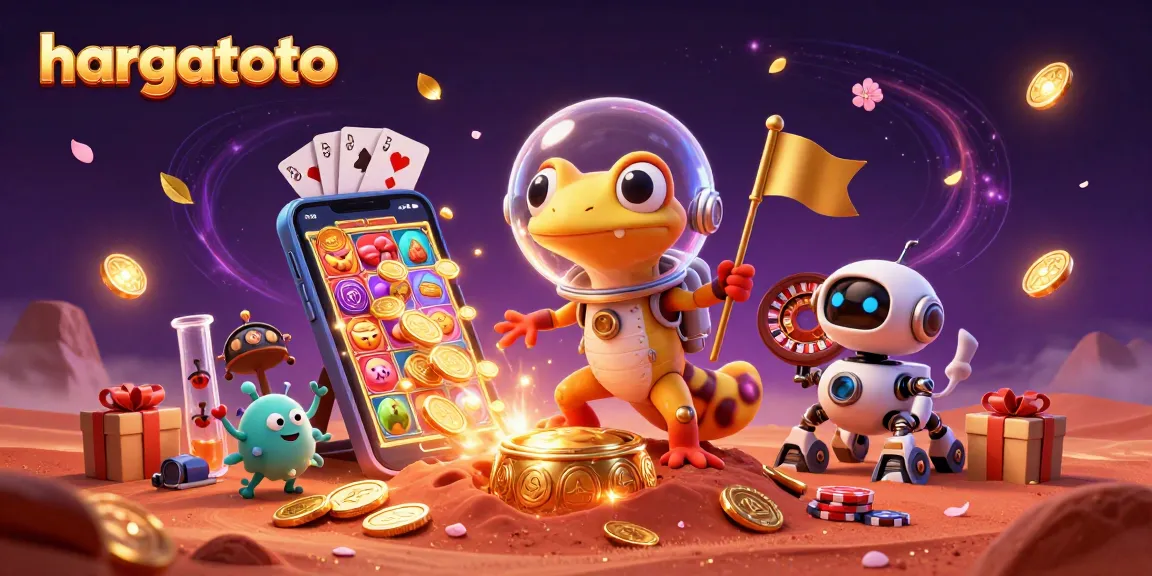 Try your luck with hargatoto in a vibrant casino scene bringing excitement and joy!