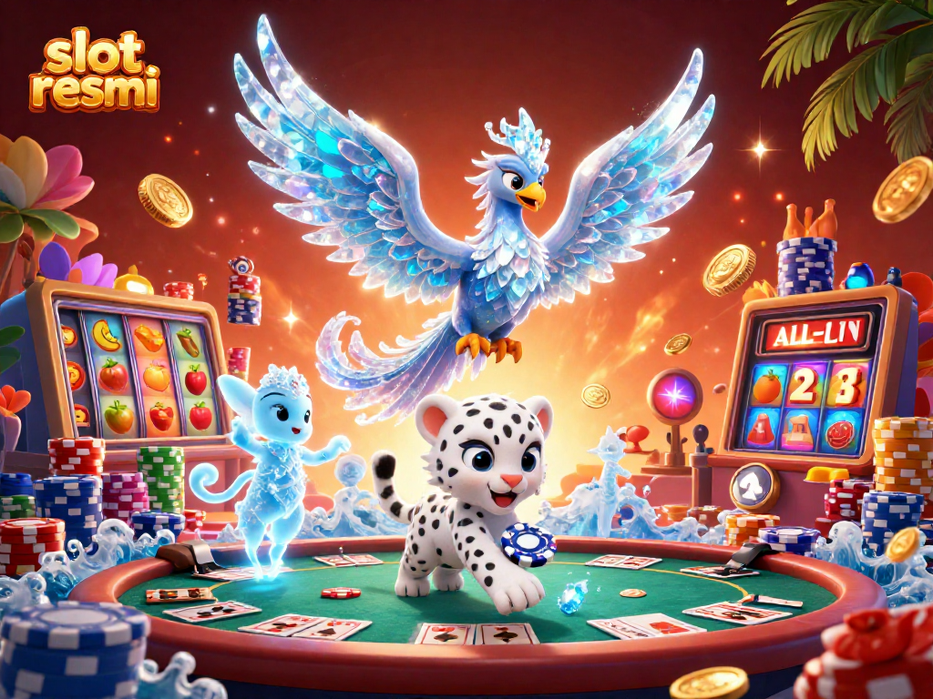 Engage with slot resmi gameplay featuring vibrant characters and dynamic casino elements.