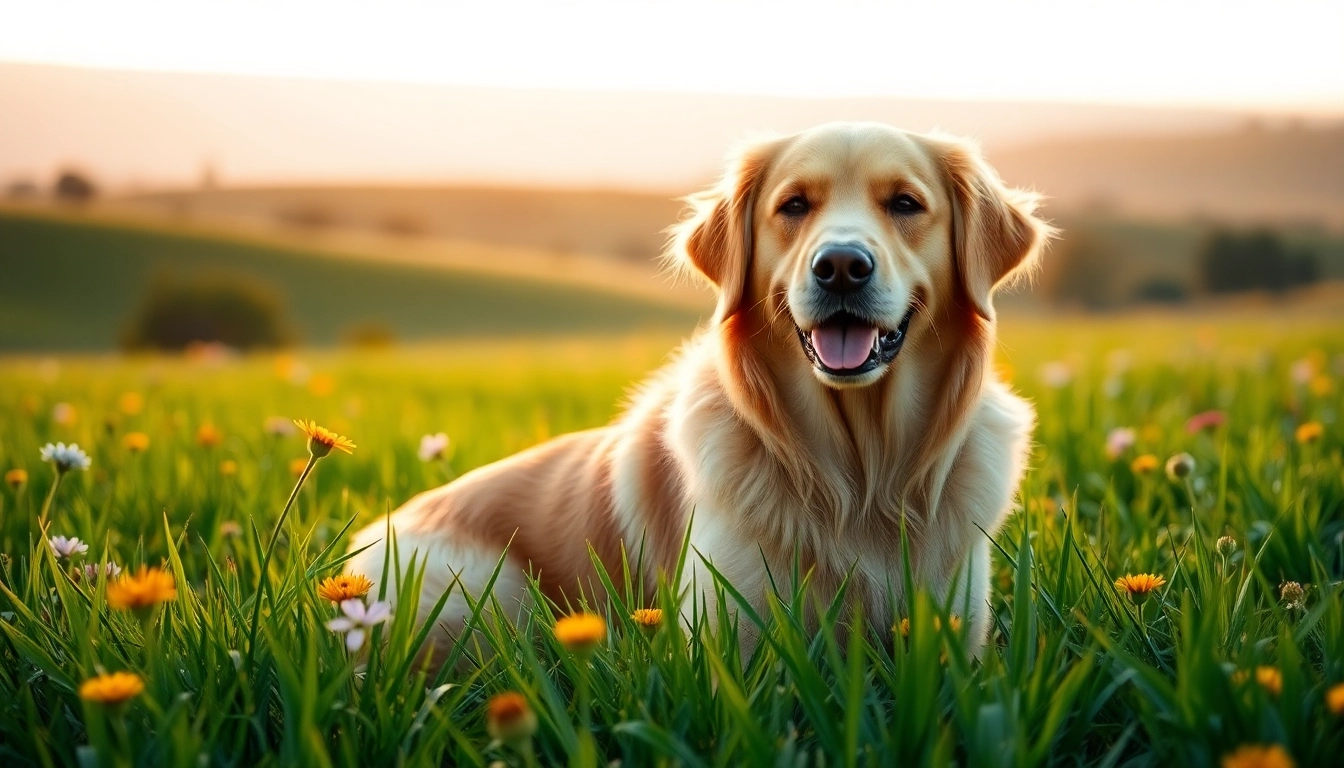 Discovering CBD For Pet benefits through a calm and joyful dog in a vibrant outdoor setting.